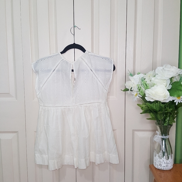 Zara Embroidered Baby doll Top - Picture 3 of 6